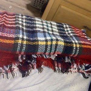 Multi color scarf thick and long 100% acrylic perfect for holidays!